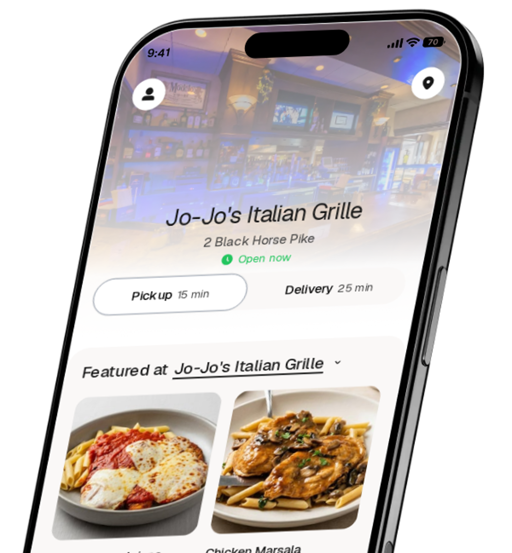 Jo-Jo's Italian Grille app preview