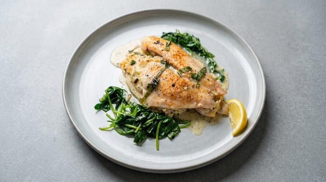Stuffed Fresh Flounder.