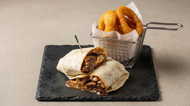 Grilled Filet Mignon Wrap.