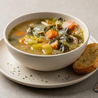 Chicken Escarole with Tortellini