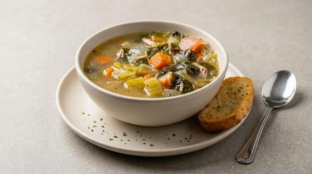 Chicken Escarole with Tortellini.