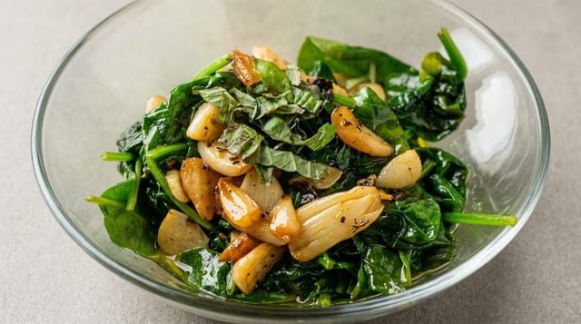 Fresh Spinach Side.