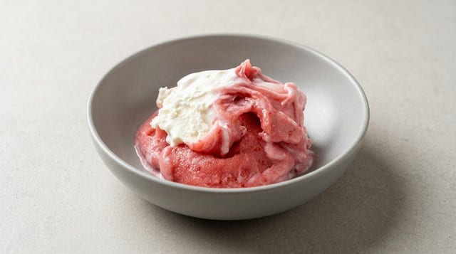 Strawberry and Cream Gelato.