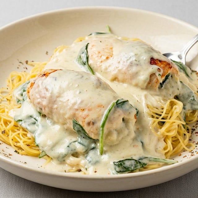 Chicken Florentine.