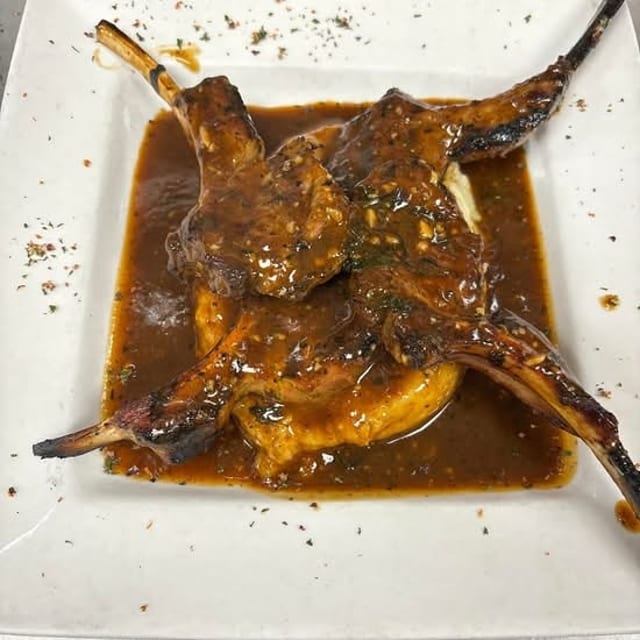 Lamb Chops Portabella.