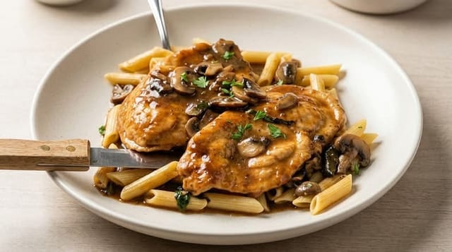 CHICKEN MARSALA TRAY.
