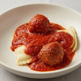 Raviolis with Meatballs Kids