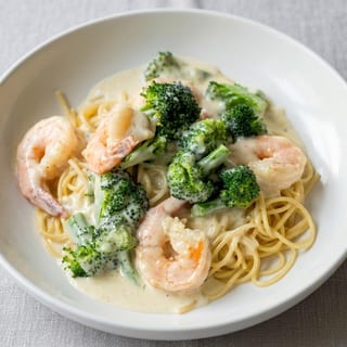 Shrimp and Broccoli Alfredo